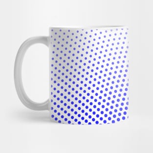 Dark Blue Polka Dots Mug